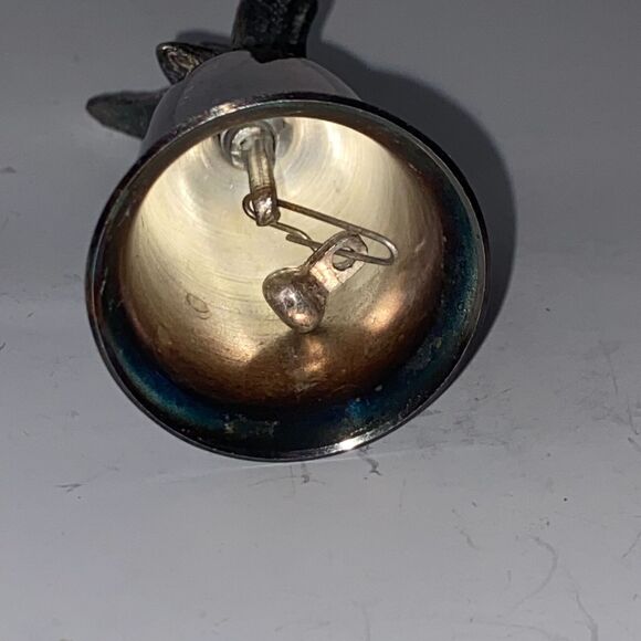 New England Collectors Society Mother Goose Silver Plate Bell Nursery Rhyme - Picture 8 of 9